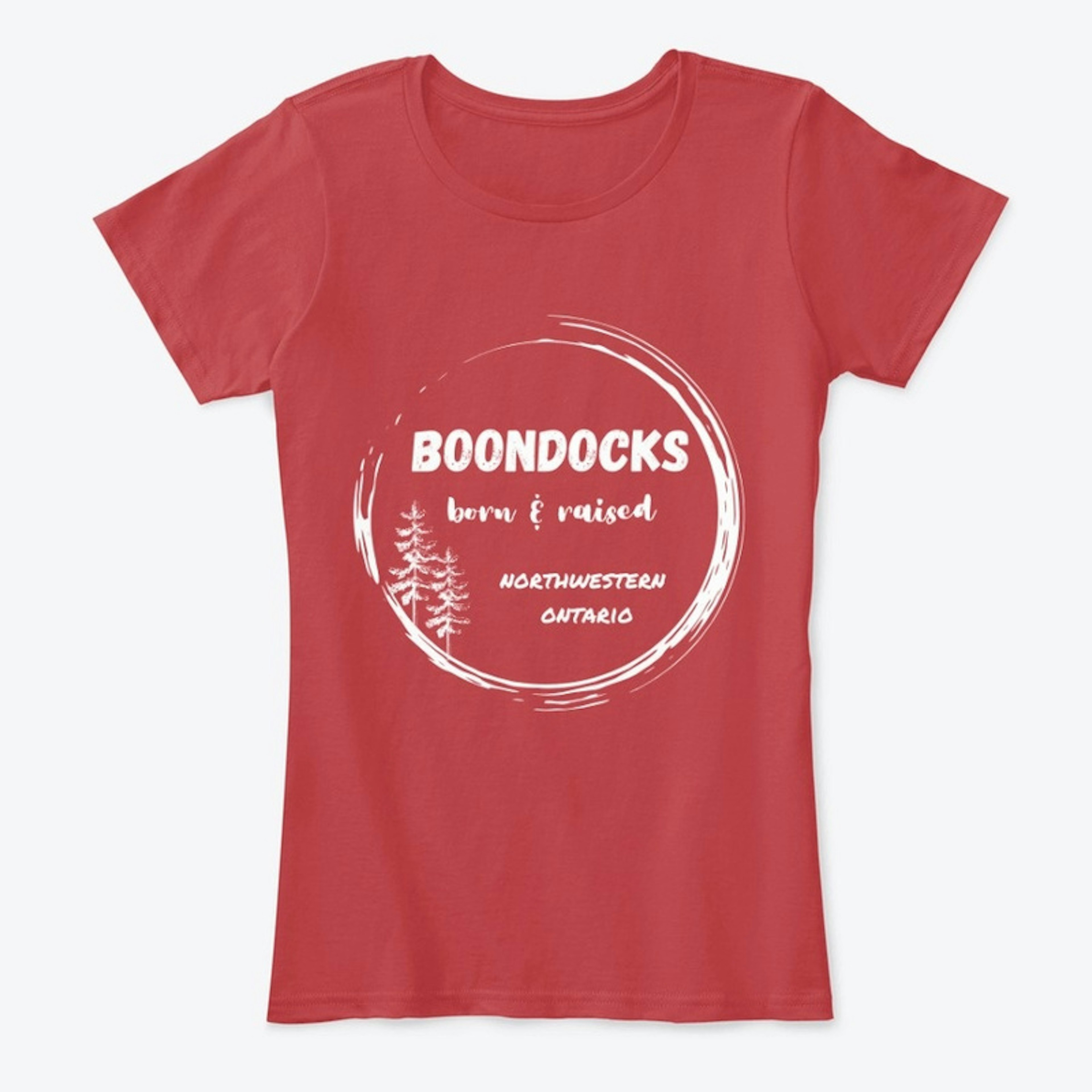 Boondocks born and raised - light logo